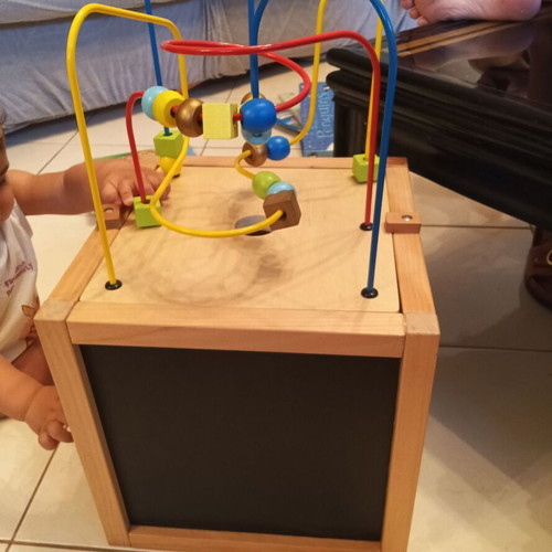 Educational toy 5 in 1 made of durable wood, like new