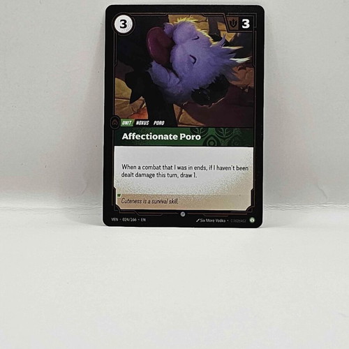League of Legends Riftbound Vendetta Affectionate Poro card