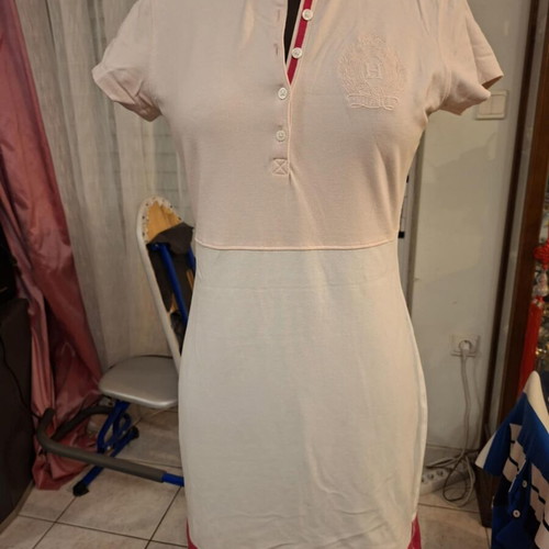 Tommy Hilfiger Dress No M White Pink Fuchsia Like New