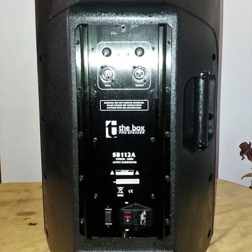 The Box professional powered speakers used 1600Watts