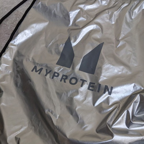 My Protein drawstring bag new with metallic finish