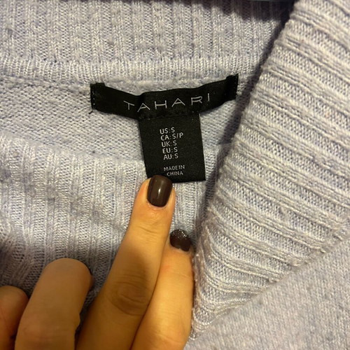 Turquoise sweater like new, very soft and warm, size S