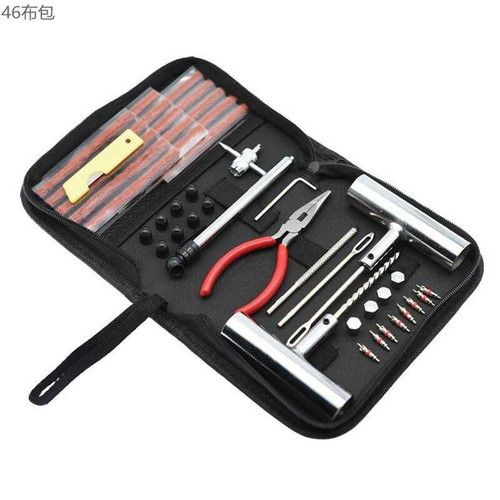 Tire repair kit new, 46 pieces in case