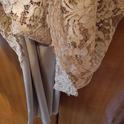 Mario Fresh dress new beige lace with 3/4 sleeves