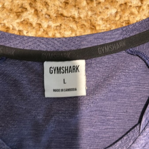 Gymshark sports shirt like new, size L, purple