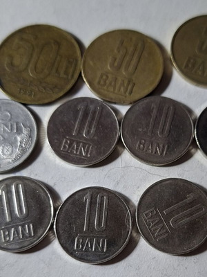 Lot of 10 Romanian coins