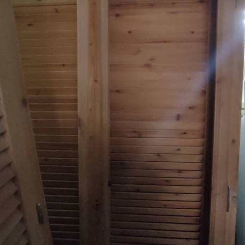 Balcony doors new from A quality Swedish wood with shutters
