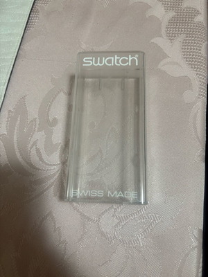 Swatch plastic watch box used