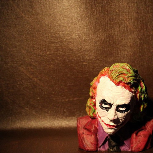 The Joker figure 3D printed and hand-painted new