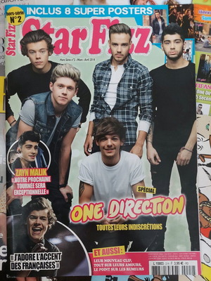 Γαλλικό περιοδικό Star Fizz Μάρτιος Απρίλιος 2014 One Direction σαν καινούργιο