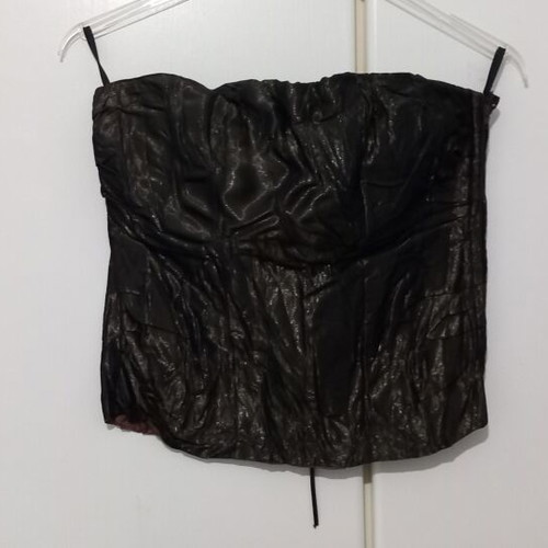 Corset bustier with laces, new, size M/L, bronze color