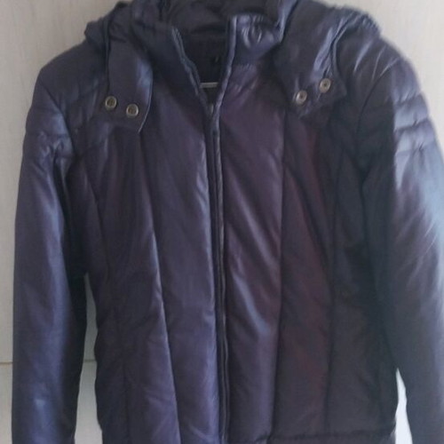 Sisley short jacket with down, like new, size S-M, purple