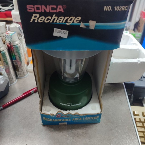 Rechargeable storm lantern with 4.5Ah battery new