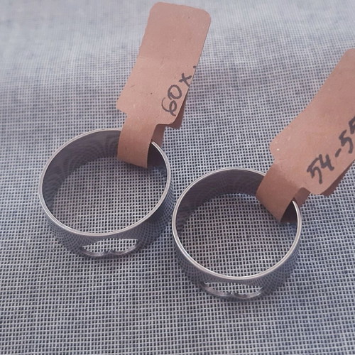 Heart ring new, silver stainless steel, gift pouch