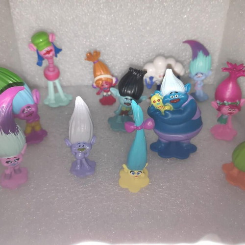 Trolls DreamWorks collectible figures set of 12 like new