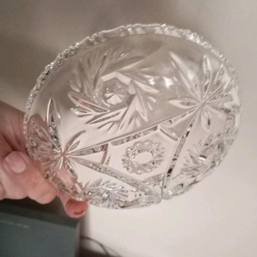 Crystal pasta plates new, set of 7 pieces