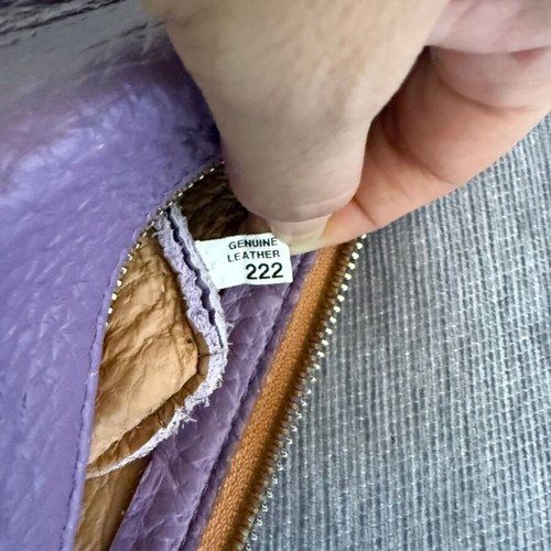 Gianni Chiarini lilac leather crossbody bag clutch
