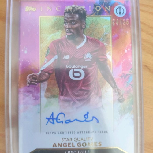 Topps Inception Angel Gomes Star Quality 24/25 Autograph like new