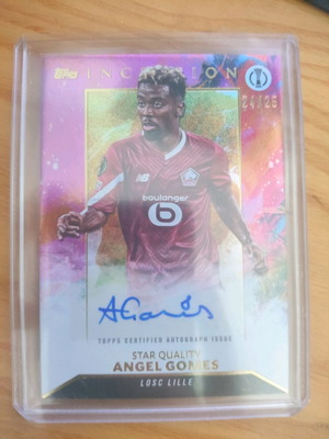 Topps Inception Angel Gomes Star Quality 24/25 αυτόγραφο σαν καινούργιο