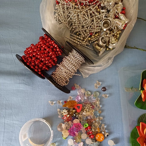 Craft and Sewing Supplies new, assorted lot in large box
