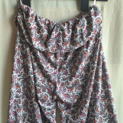 Estro Summer Medium Wide Leg Pants Paisley Pattern Boho