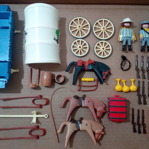 Playmobil Western 3785 South with Wagon set used, with box