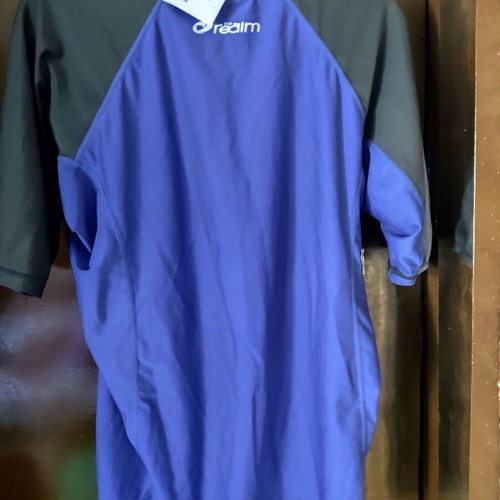 The Realm Rash Guard Surf Shirt like new, blue and black, size L
