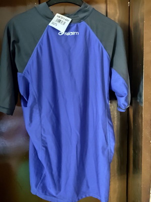 The Realm Rash Guard Surf Shirt like new, blue and black, size L