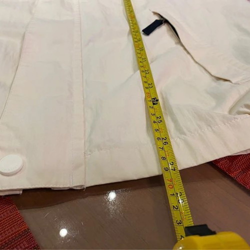 Nautica NS-83 Light Jacket Windbreaker, Cream and Blue, L/XL