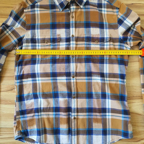 Esprit Slim Fit men's checked shirt like new, size L, 100% cotton