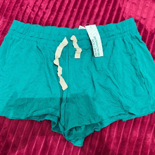 Benetton women's shorts new, size XS-S, blue and turquoise