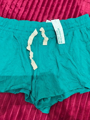 Benetton women's shorts new, size XS-S, blue and turquoise