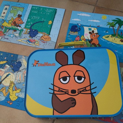 Die Maus 4-in-1 children's puzzle by Schmidt Spiele