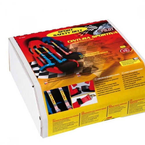 Pilot 4-Point Harness with Quick Release System Red New
