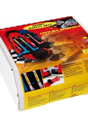 Pilot 4-Point Harness with Quick Release System Red New