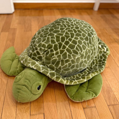 Plush turtle used decorative, dimensions 58x33x17 cm