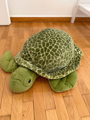 Plush turtle used decorative, dimensions 58x33x17 cm