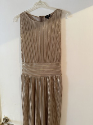 Be A Bee Couture jumpsuit like new, champagne gold, XS/S
