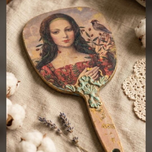Hand mirror vintage used