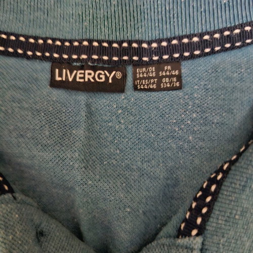 Livergy men's shirt used, size M, petrol color
