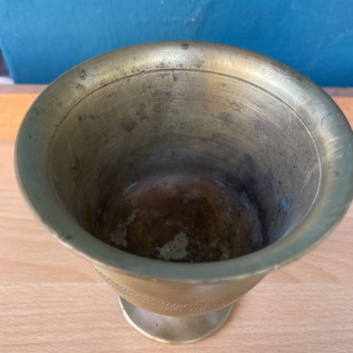 Bronze mortar used, old collectible