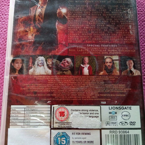 The Wicker Man DVD like new, thriller horror, subbed