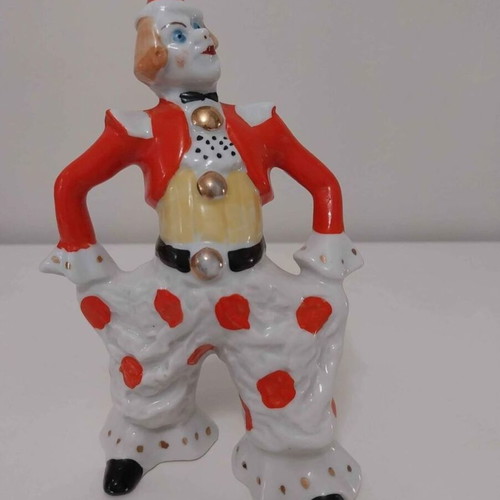 Clown figurine USSR Verbilky porcelain 1965-1991