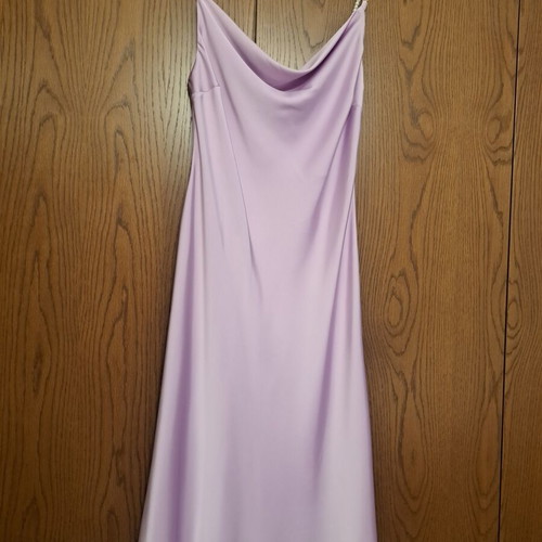 Midi lilac satin dress