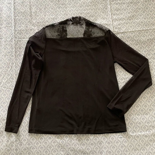 Genesis blouse with transparency like new, black