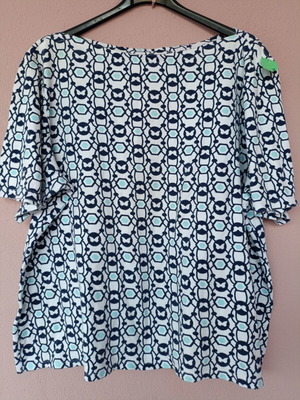 Charter Club Luxury plus size cotton boat neck top