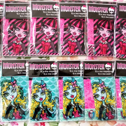 Monster High fabric cases by Mattel like new, 12 pieces