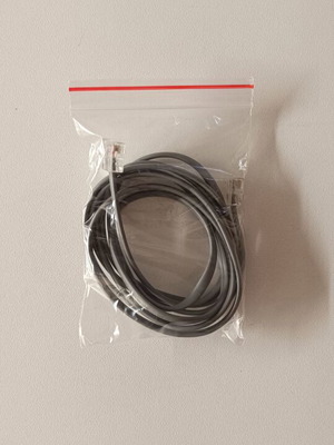 Gray RJ11 telephone cable like new for modem and router connection
