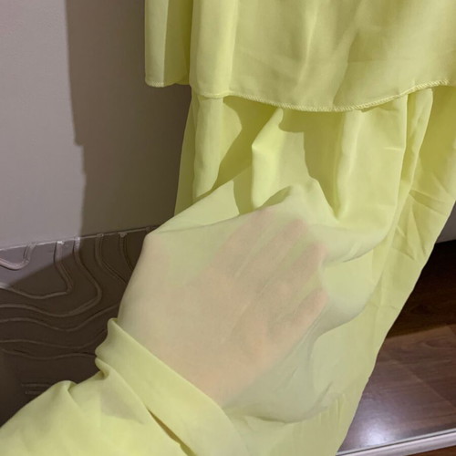 Jolly Boutique Women's Long Summer Dress Neon Yellow S/M like new