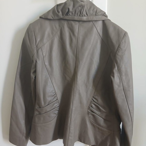 Leather jacket Reup Corta gray, medium size, like new
